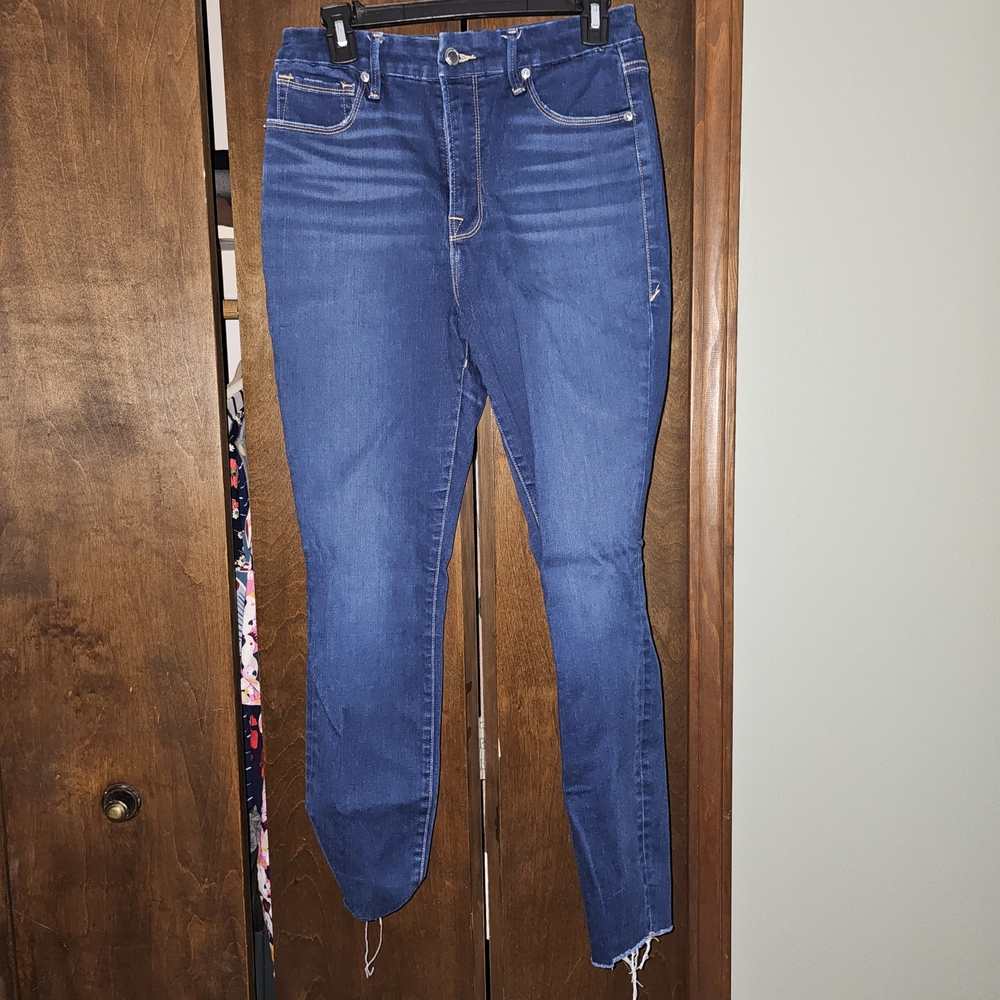 Good American Good Waist Women's Skinny Jeans in Blue